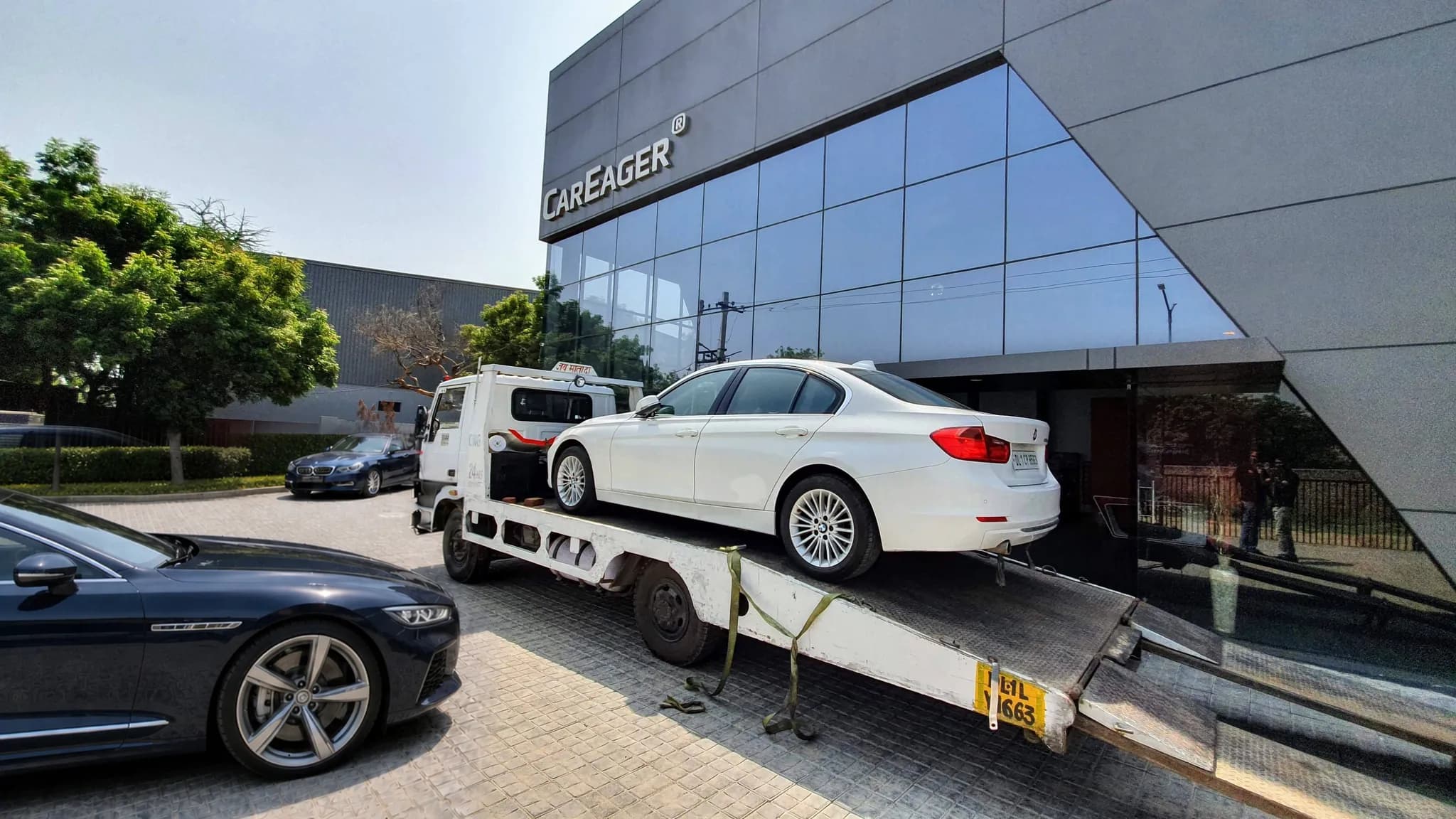 Repaired car, delivered